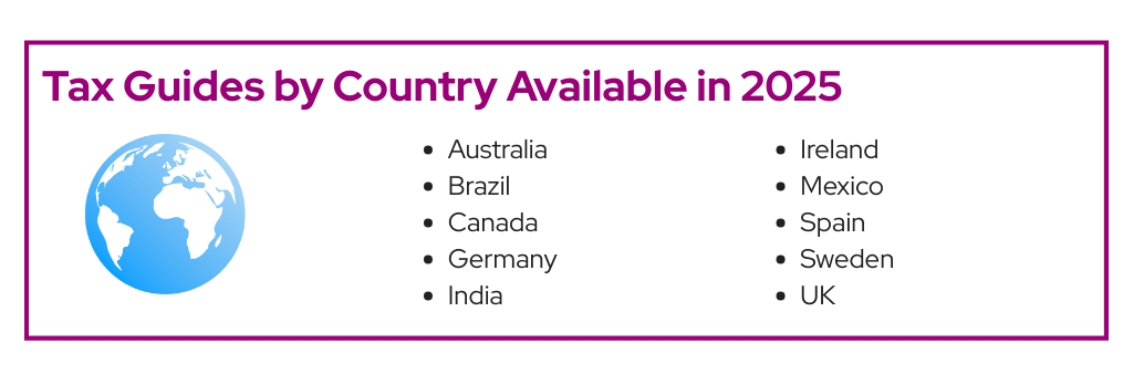 Tax Guides by Country Available in 2025 | Espresa