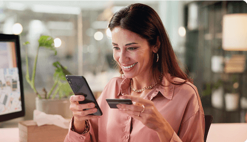 Woman using mobile phone