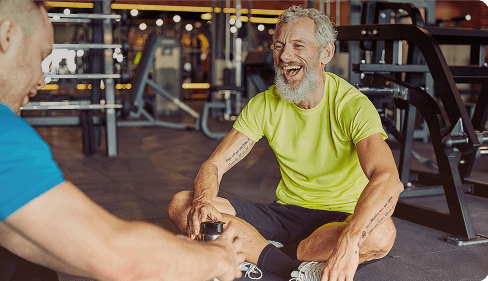 Fitness gym scene