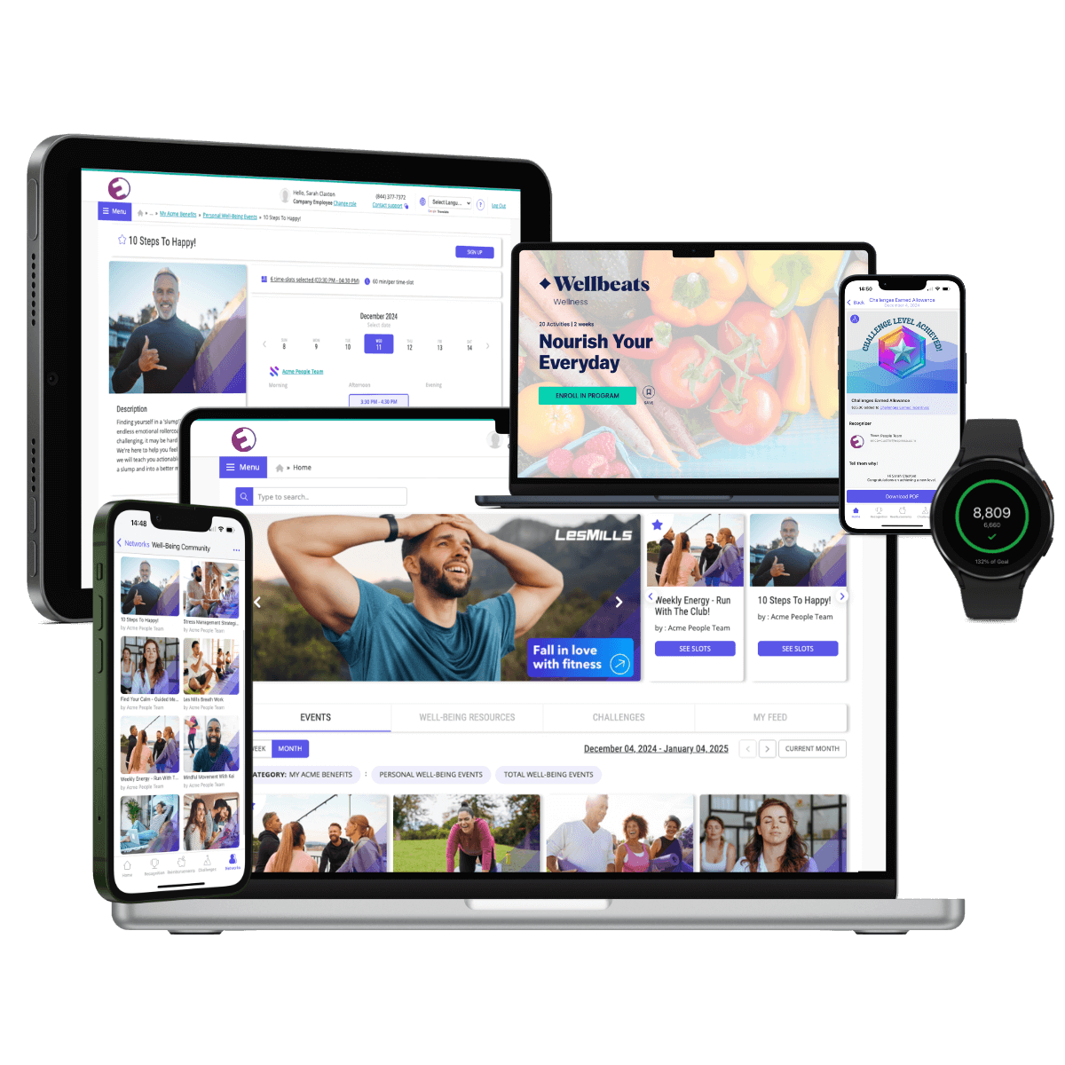 Home Page Well-Being and Challenges