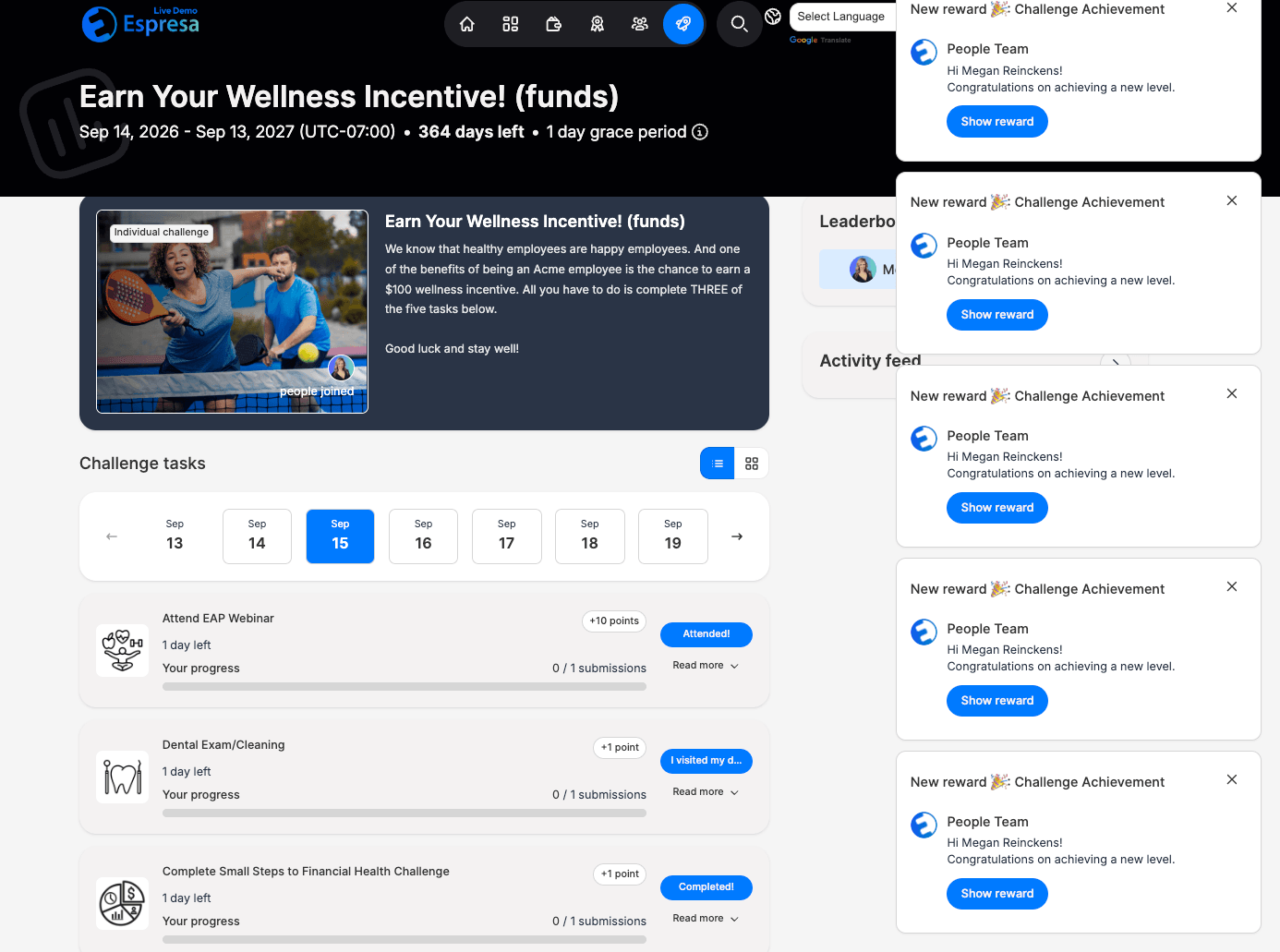 Keep Track of Available Incentives
