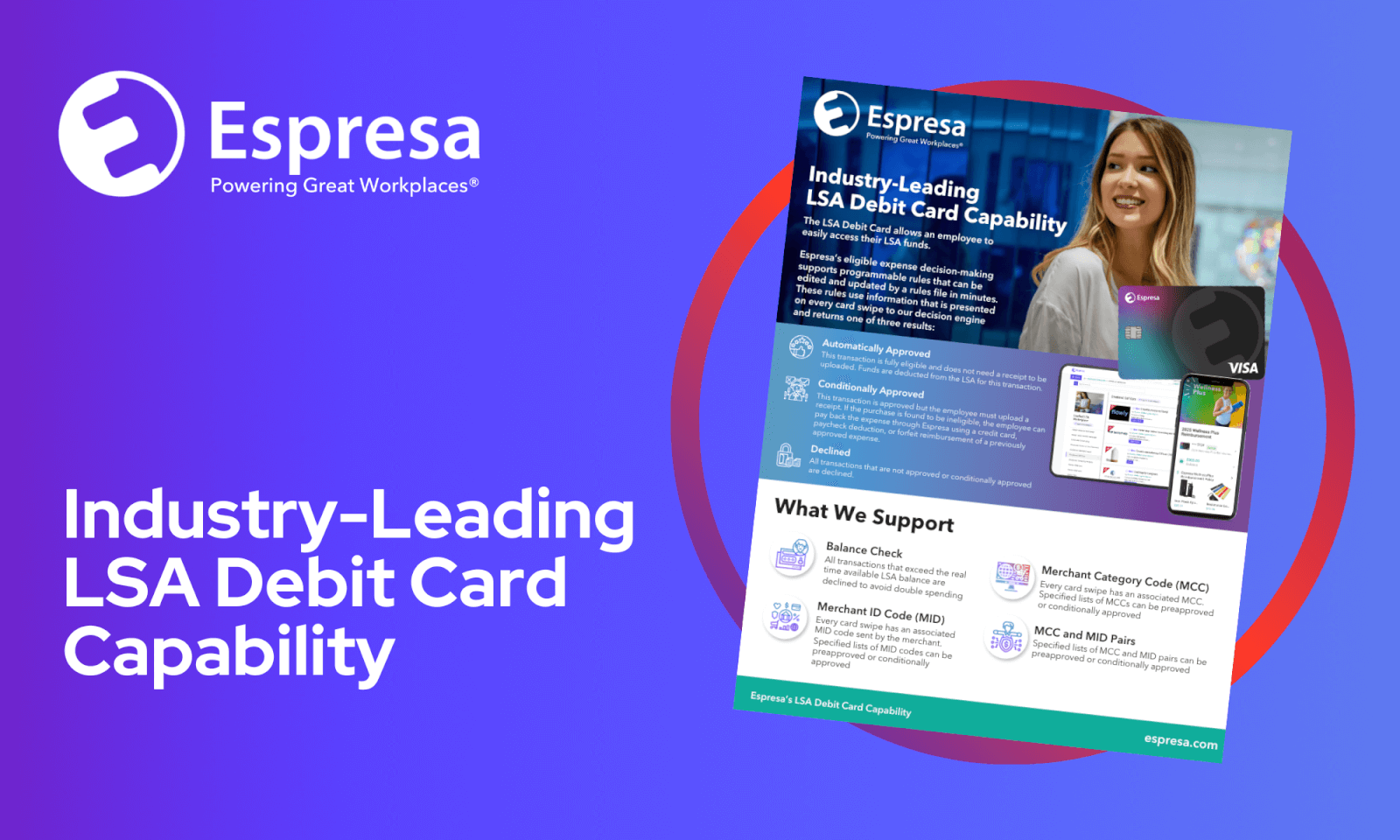 Industry-Leading LSA Debit Card Capability